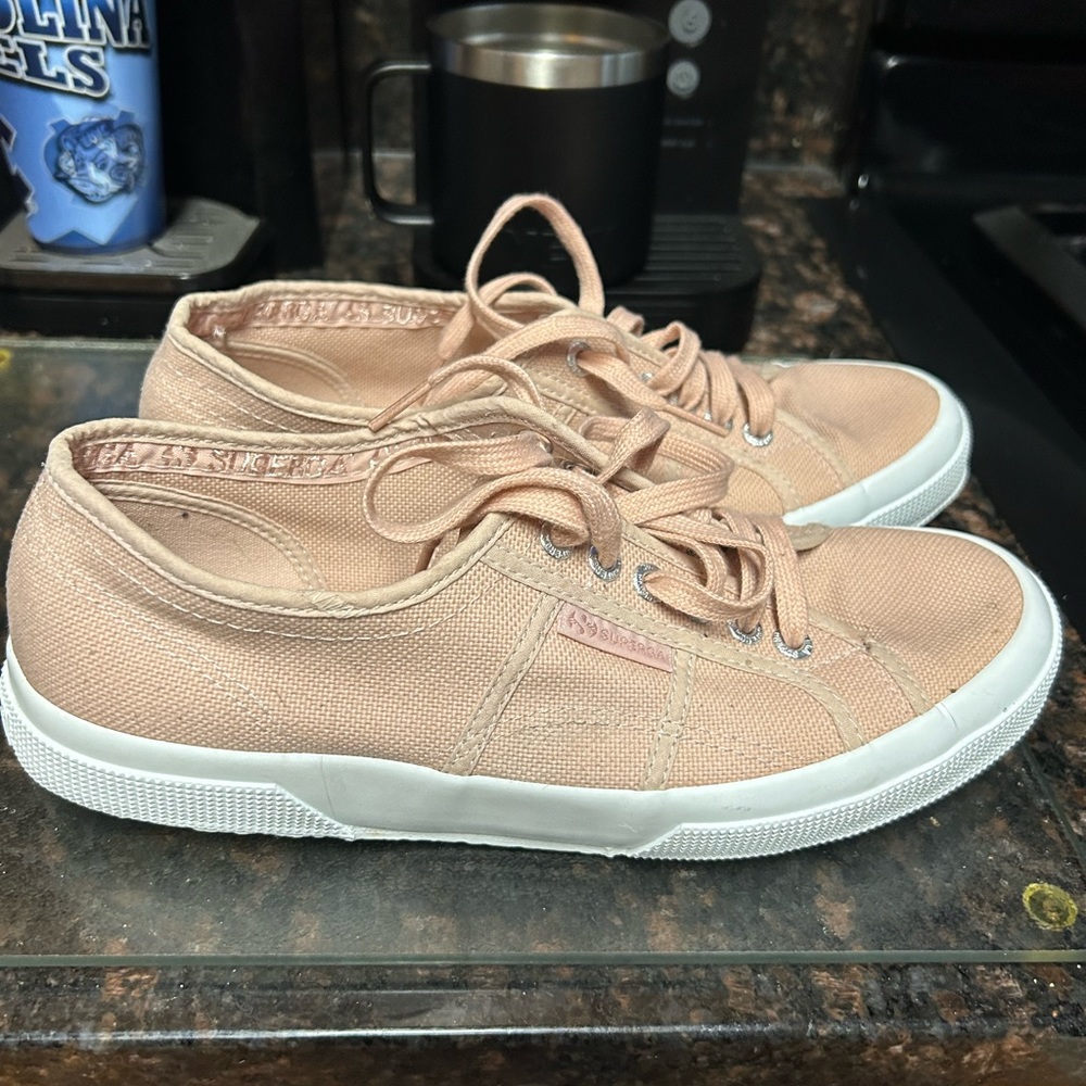 Like New. Superga Cotu Classic Canvas Sneakers 2750 Pink size 10/41.5 - Picture 3 of 8